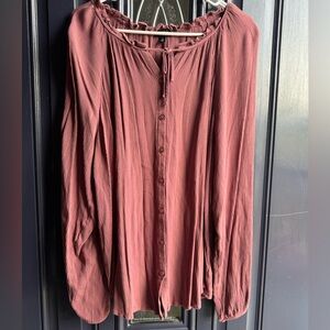 Torrid Women's Blouse - Dusty Rose